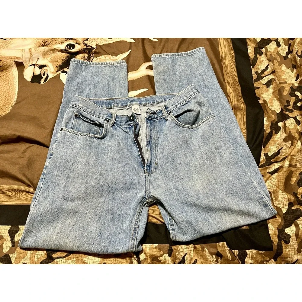 Open Trails Authentic‎ Stonewashed Jeans Men's Size 34x32 Some Staining